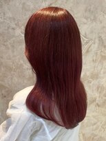 ダブルバイグリッター(W by GRITTERs)&nbsp;韓国ヘア　ヨシンモリ　チェリーレッド　暖色系カラー