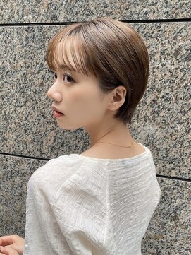 ピークアブー アヴェダ 池袋東武(PEEK-A-BOO AVEDA) 丸みショート、シースルーバング、大人可愛い、似合わせカット