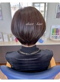 美髪大人ショートショートヘアショートボブ