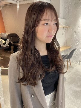 コフィー バイ メルト 吉祥寺(cofy by melt) 【松本咲花】小顔顔まわりカット艶カラーチョコレートベージュ