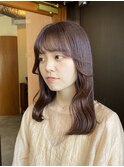 ラベンダーピンク/ブリーチなしダブルカラー/横浜