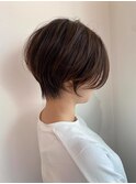 ショートカット×ひし形ショートボブ×前髪あり20代30代40代　a