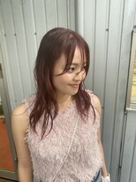 ヘアーコンセプト アイアイオ(HAIR CONCEPT iio)&nbsp;ニュアンス前髪×ボルドーカラー
