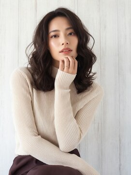 インデックスヘアー 亀戸店 20代30代40代小顔切りっぱなし大人ボブベージュカラー