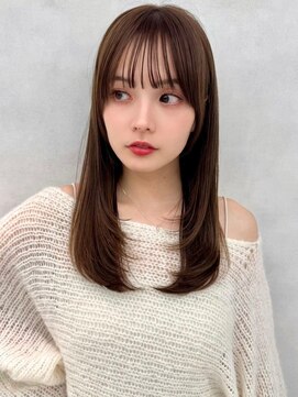 アッシュ 中野店(Ash) イメチェン/似合わせカット/フルバング/レッドブラウン/中野