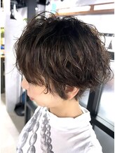 アンドウェーブ 千葉船橋店(and wave.) 【くせ毛レベル３】脱縮毛矯正くせ毛活かしショート!!