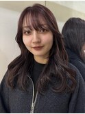 ”重ためレイヤー×ピンクブラウン”