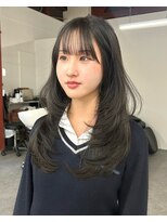 リアン バイ キートス(Lien by kiitos)&nbsp;ハッシュカット×ダークグレージュ