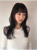 ロングレイヤー/モードスタイル/顔まわりレイヤー
