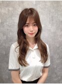 韓国風くびれ/艶カラー/肩上ボブ/タンバルモリ/20代/30代/40代