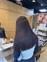 クレエ(creer) ストレート+ボルドーカラー