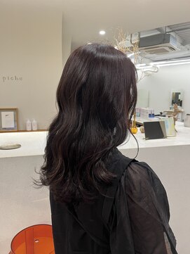 ピシェ ヘア デザイン(Piche hair design) ミディアムヘア/暗めカラー/赤池