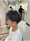 スパイキーピンパーマ