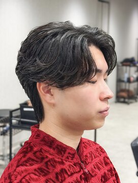 テクト バイアッシュ 吉祥寺店(Tect by Ash) フェザーパーマセンターパート毛流れフェザーショート吉祥寺