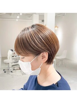 ジュベ 別府店(juve.) 別府ショートボブ顔まわりレイヤーカット髪質改善カラー30代