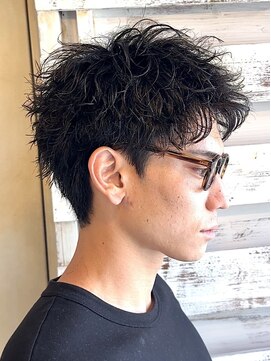 ショートパーマ/静岡短髪パーマ/静岡スパイキーショート