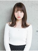 艶髪カラー×外ハネ