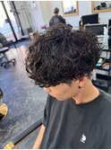 波巻きスパイラルパーマメンズマッシュパーマツイストパーマ