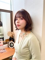 ロンドアベニール 北千住(Lond avenir)&nbsp;レイヤーボブ/ミルクティーベージュ/髪質改善/顔周り/北千住
