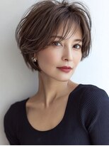 Heart's美人設計と白髪ぼかし専門店 青山表参道店 脱白髪染め/ショートヘア【ハーツ】&nbsp;白髪ぼかし脱白髪染め似合わせショートボブ40代50代60代