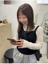 キー(kii) オリーブベージュ/福岡秋カラー/半個室サロン/今泉美容室