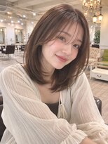 ラファンジュ ヘアー(Rohange hair)&nbsp;ミントグレージュ/流しバング/シアーバング
