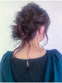 編み込みお花アレンジ