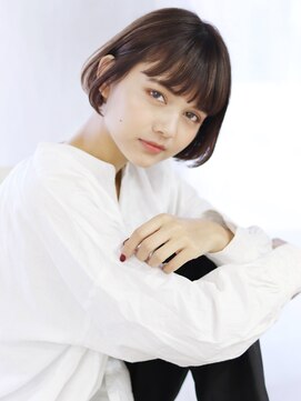 ヘアリゾート ブーケ(hair+resort bouquet) アッシュブラウンコンパクトボブ