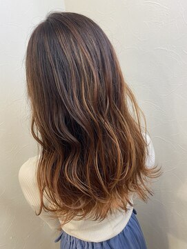 エイトセカンド 新宿三丁目店(EIGHT second) オレンジバレイヤージュ【EIGHT second】仙頭