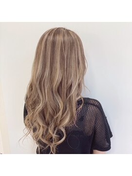 ヘアポジション 十文字店 HAIR Position　 ロングハイライトカラー