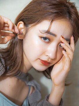 マイ ヘア デザイン 岡崎(MY hair design) ほつれバングのオルチャンヘアでヘルシースタイル