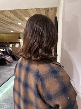 チョビー(Chobii) 表参道デジタルパーマ人気コテ巻き風パーマイルミナカラー9974