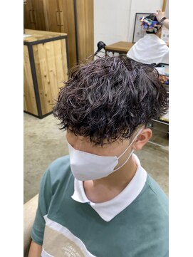 エルオム(EL.HOMME) Vマッシュ／ツイスパ波巻きミックス