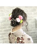 卒業式ヘアセット着付け/着物