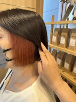 エム バイ ブローチェ(em by BROCHE)&nbsp;ボブ×オレンジブラウン