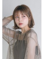 アンバー 池袋(amber)&nbsp;切りっぱなしボブ/レイヤーカット/ハイトーンカラー[池袋駅]