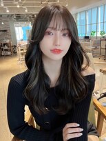 アフロート ディル(AFLOAT D'L) 小顔 前髪 2wayバング レイヤーカット メルティカラー