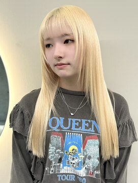 ソル ジングウマエ(SOL JINGUMAE) ミルクティーベージュダブルカラーグレージュカラーハイライト