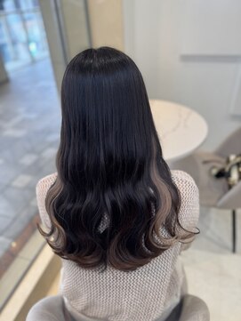 ミルクティー(Milk TEA) ポイントカラー ホワイトベージュ♪