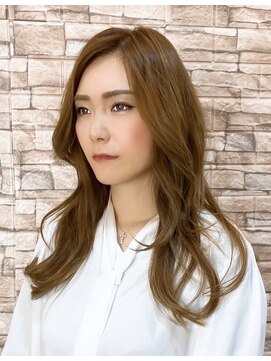 ヘアーアンジュ(Hair Ange) ベージュ　ロングレイヤー