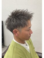 グランヘアートーキョー 瀬戸内店(Gran Hair TOKYO)&nbsp;グレーカラー＋アップバングショート