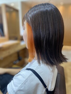 ロッソ 浦添店(Rosso) インナーカラー オレンジ