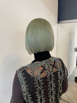 ソーコ 渋谷(SOCO)&nbsp;切りっぱなしボブタッセルボブペールグリーン