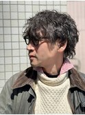 スパイラルパーマ/縦落ち/色気/大人/ビジネス