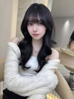ロンドガーネット 池袋(Lond garnet) ワイドバングイメチェン美髪外ハネボブ+レイヤーカット韓国/池袋