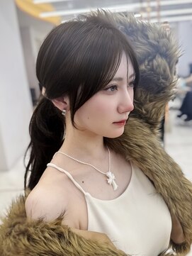 ロンドガーネット 池袋(Lond garnet) イメチェン外ハネボブ美髪ワイドバングレイヤー縮毛矯正/池袋]