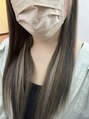 エクステランド(エクステteaランド) 会社で目立たないインナーカラー風エクステ。