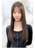 ★BERRYシフォンベージュエアリーロング美髪フレアバング