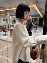 サーカス バイ ビュートリアム 青山(CIRCUS by BEAUTRIUM)&nbsp;内巻き　ボブ　ミニボブ　顎ラインボブ　青山　切りっぱなしボブ