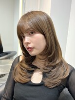 ロンドアンメゾン 原宿(Lond un Maison.)&nbsp;ミニウルフレイヤーカット顔周りカット前髪カット韓国ロング原宿